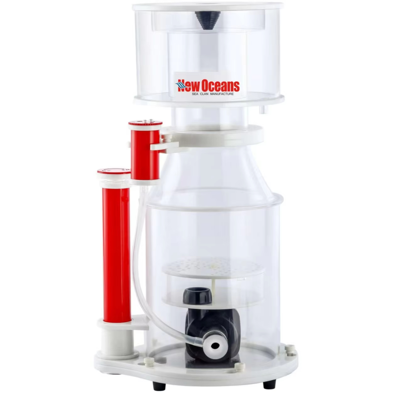 Protein Skimmer Reef - カスタマイズ可能なプラスチック製Tシリーズプロテインスキマー、海洋リーフ水槽用、DC電源25W、静音海水ボックス