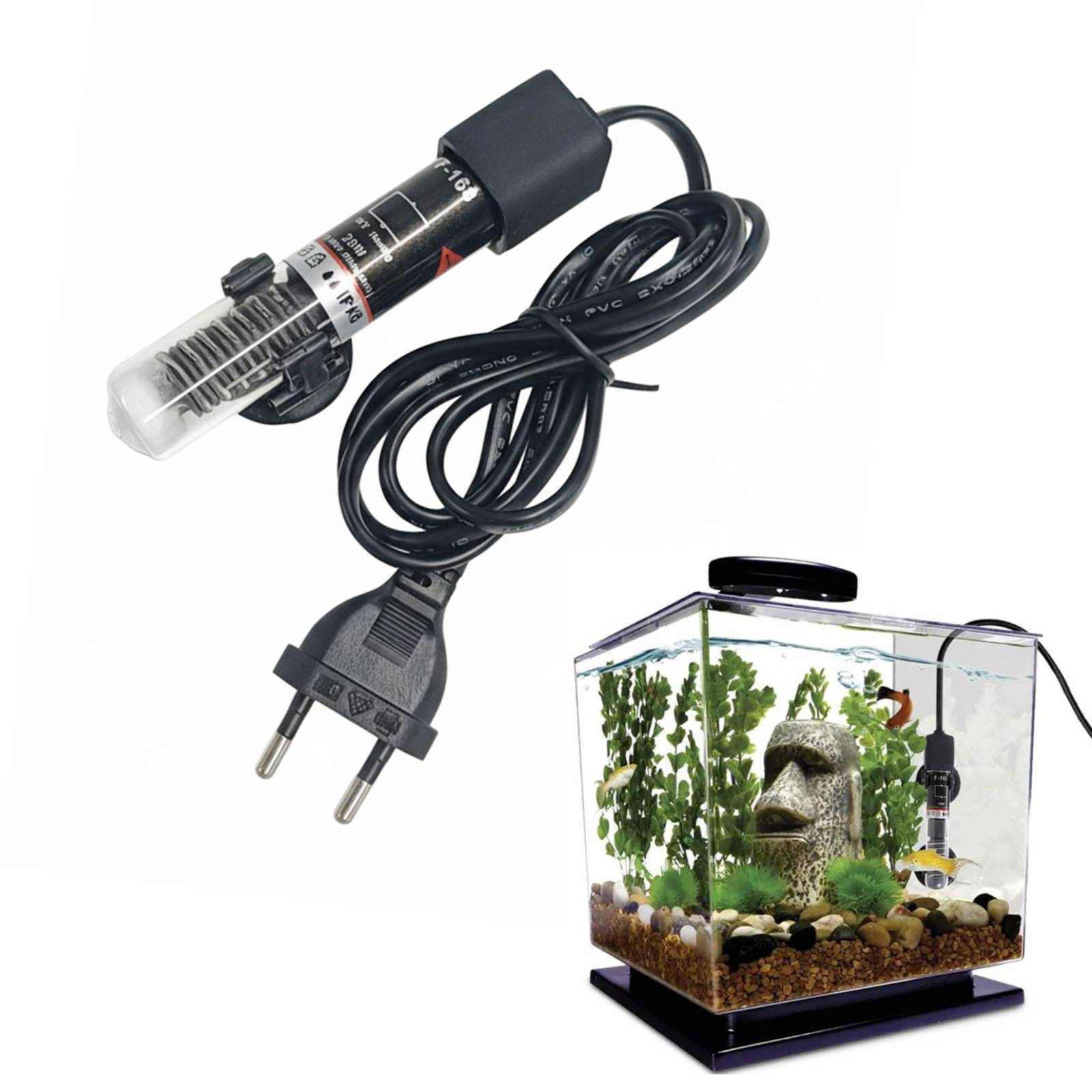 Aquarium Fish Cold Water - ミニ水族館ヒーター水中水槽水自動温度 26 度サーモスタットヒーターロッド吸盤付き