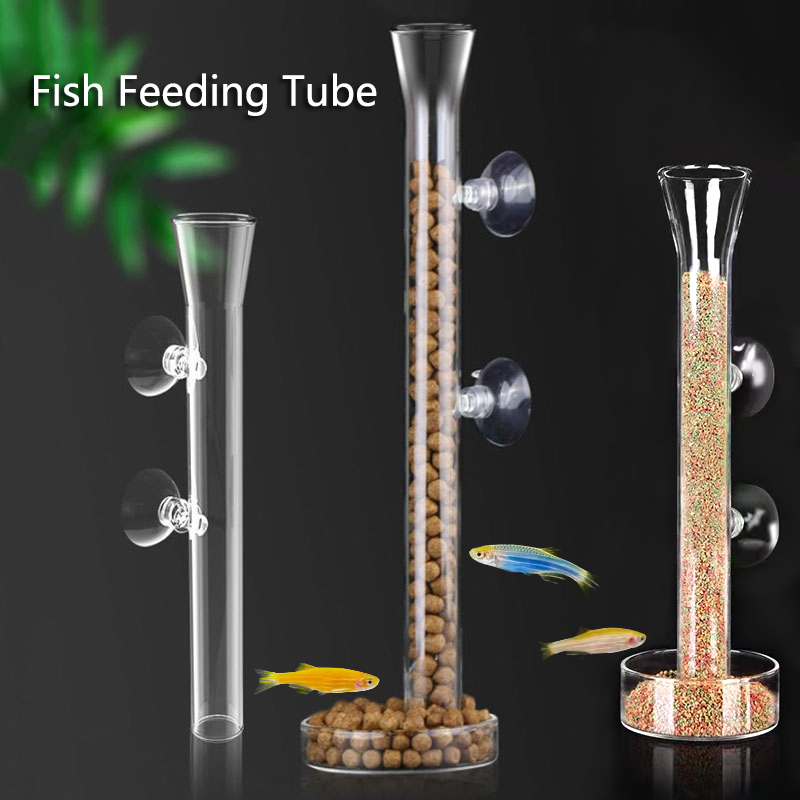 Aquarium Fish Holiday Food - ガラスフィーダー,透明な魚のタンク,グラスファイバー,飼料器,魚用