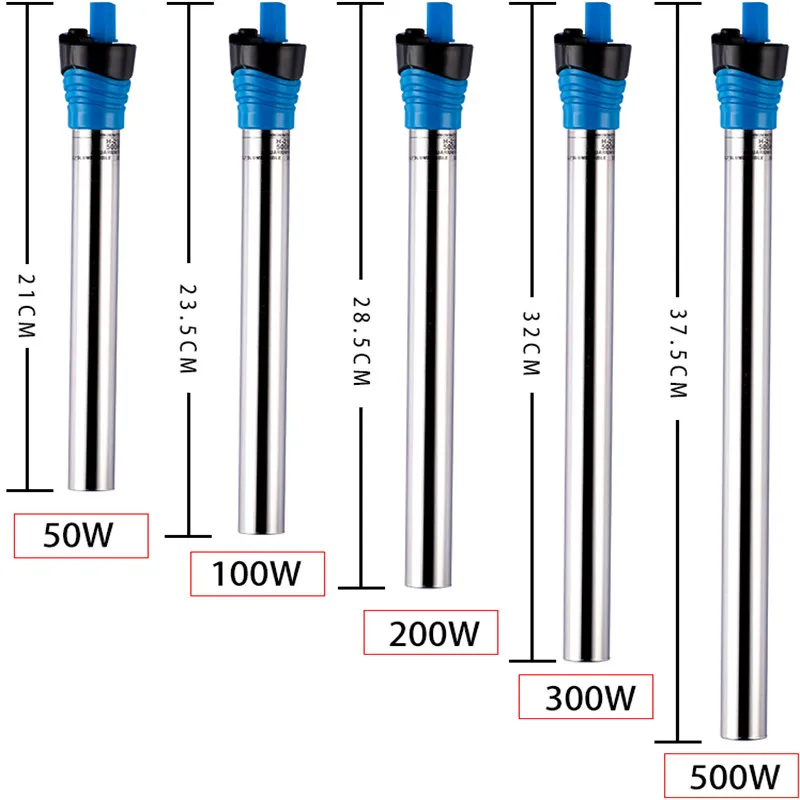 Aquarium Fish Cold Water - 水中水族館ヒーター,水槽,ステンレス鋼,サーモスタット,加熱ロッド,省エネ,50w,100w,200w,300w,500w