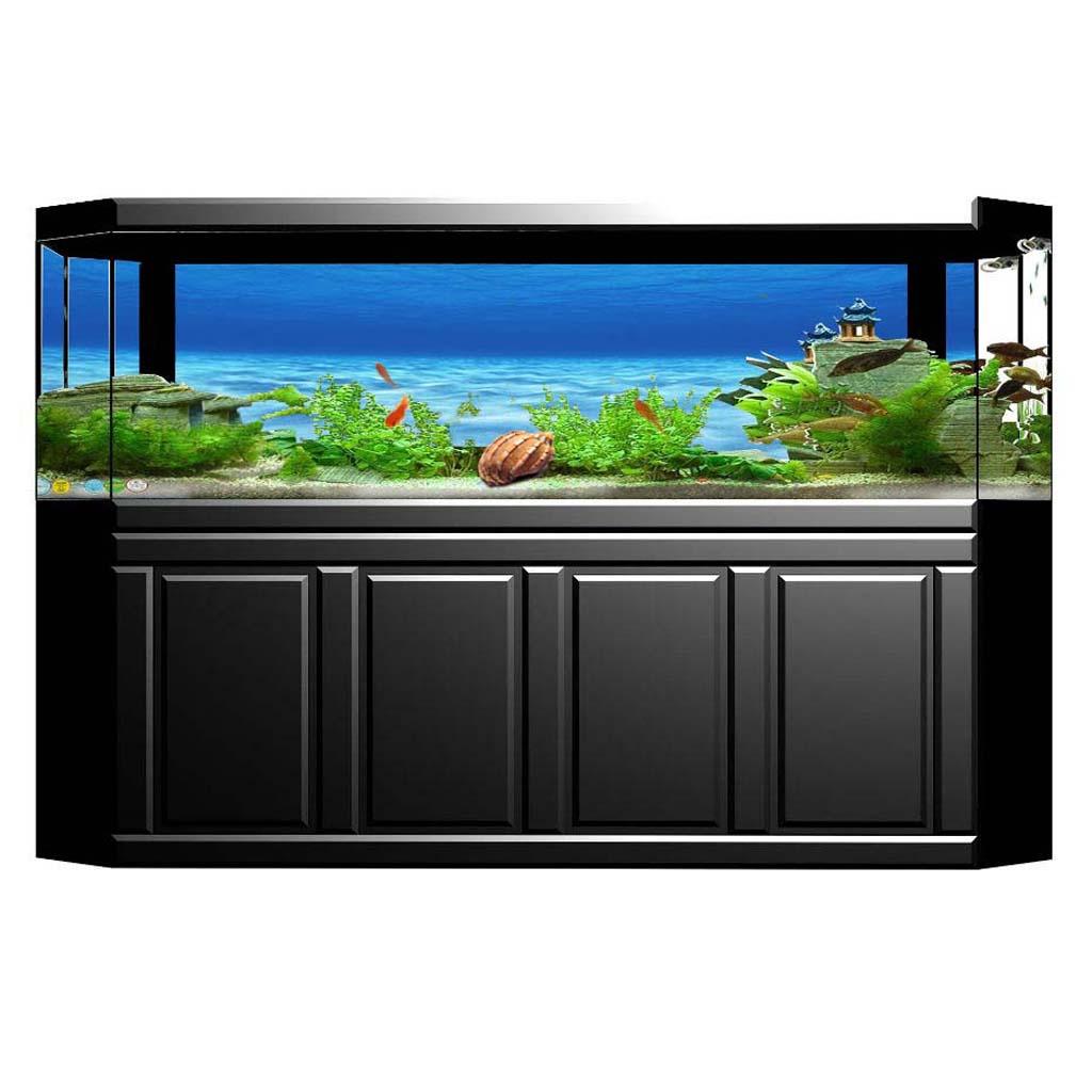 Aquarium Fish Of The World - サイド装飾水族館背景ポスター魚背景静電気ステッカー、海底世界