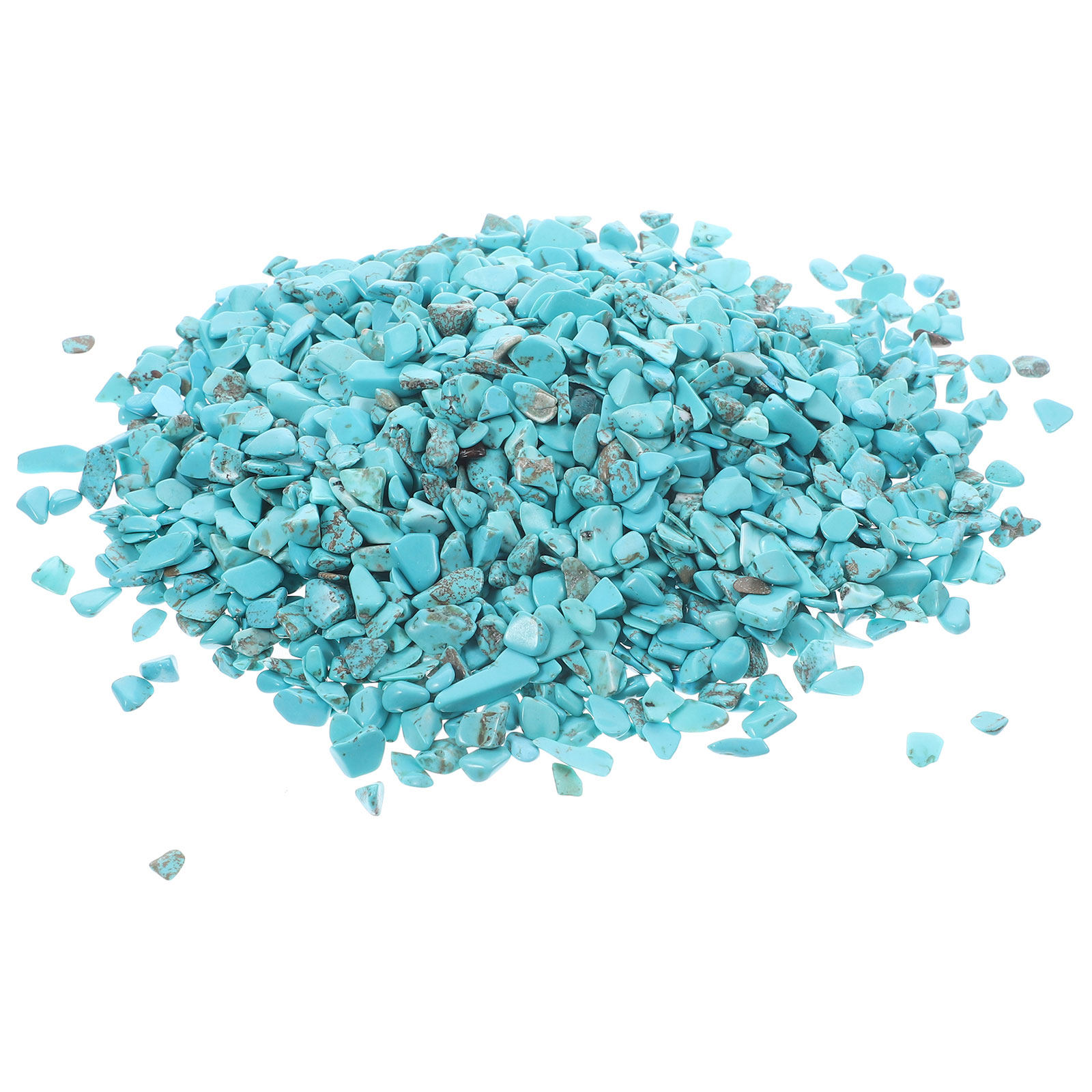 Aquarium Decoration Rock - 2袋入り 花瓶用ターコイズ砂利 盆栽用フィラーストーン 水槽用装飾石 ブルーデコレーション