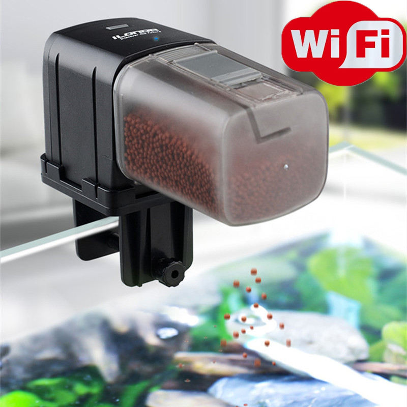 Aquarium Fish Holiday Food - スマート WiFi 魚フィーダーリモコン水槽給餌ホリデー自動魚の餌タイミングディスペンサー自動水族館フィーダー