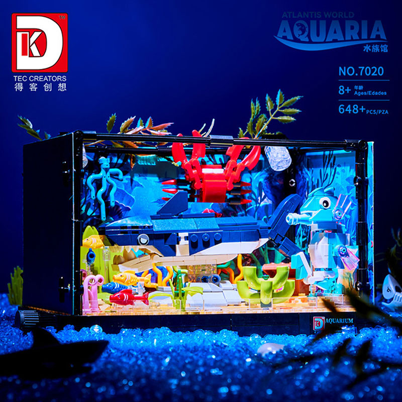 648ピース サメ生態系タンク 組み立てブロック 海洋水族館 - Aquarium Fish Of The World のレビューと価格