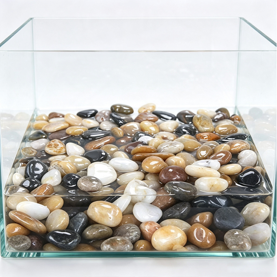 300-700gの滑らかな川の小石、植物鉢の装飾用石、盆栽の - Aquarium Decoration Rock のレビューと価格