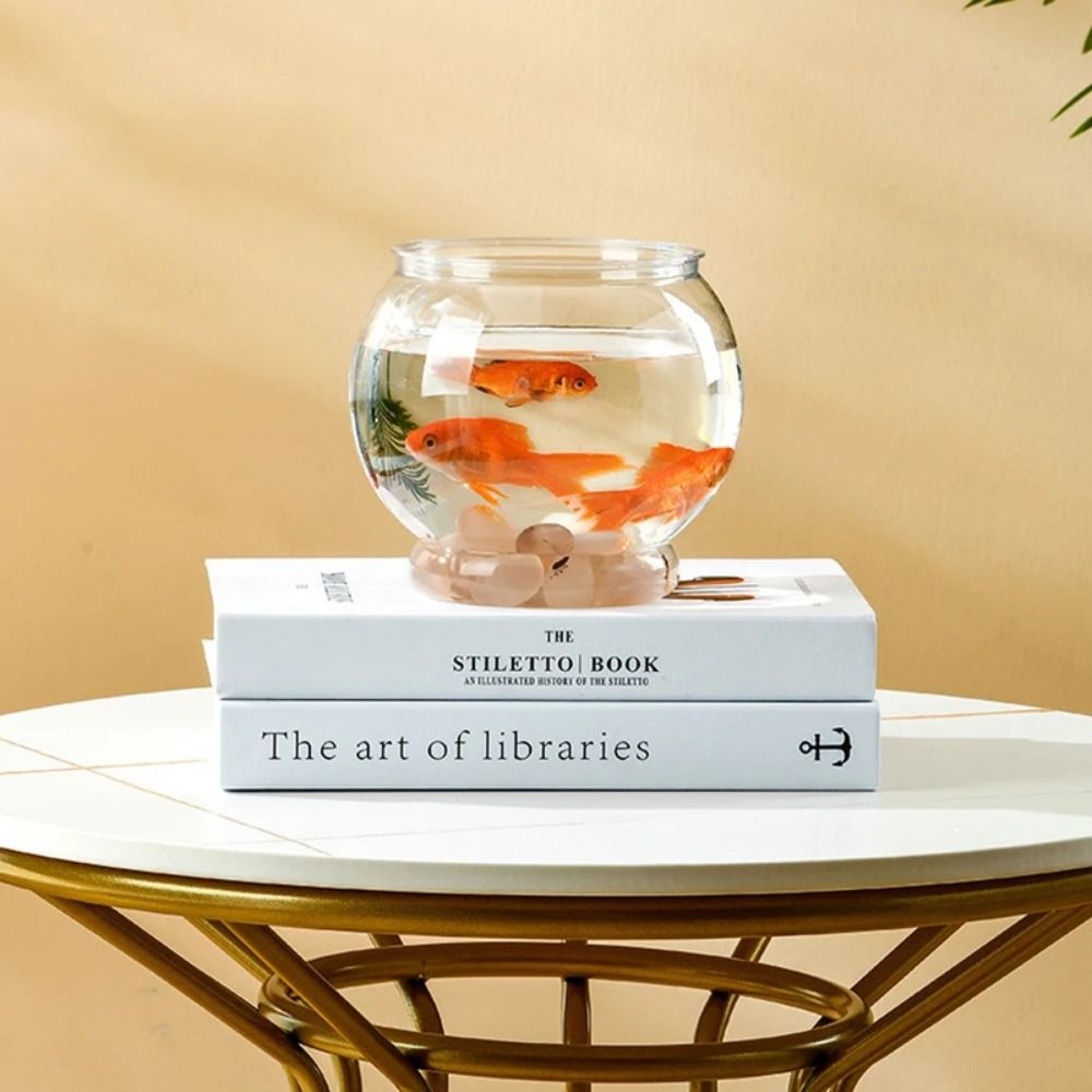 携帯用透明水槽 丸型プラスチック製小型金魚鉢 壊れにくい 軽 - Aquarium Fish In Bowl のレビューと価格
