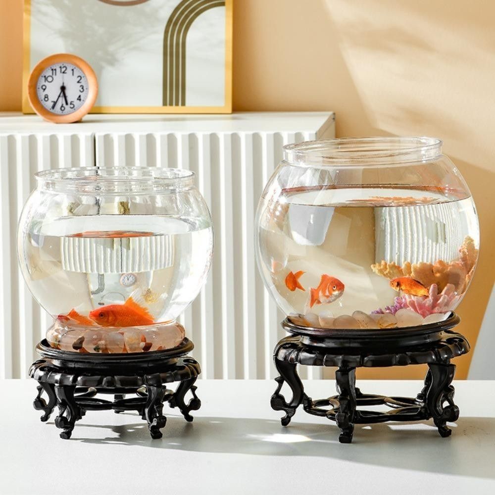 携帯用透明水槽 丸型プラスチック製小型金魚鉢 壊れにくい 軽 - Aquarium Fish In Bowl のレビューと価格