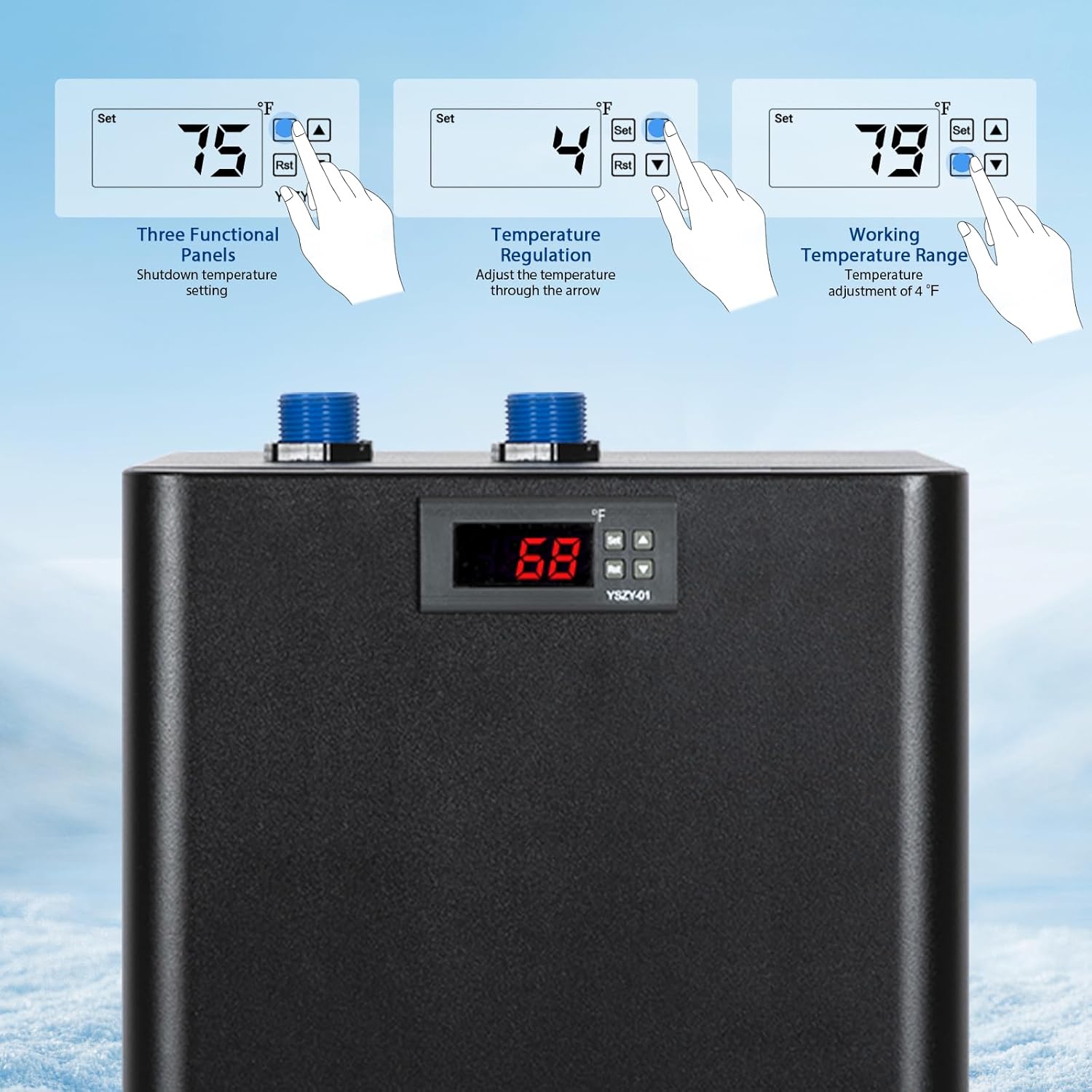 水槽用チラー 79ガロン 1/3馬力 300L 冷水チラー  - Aquarium Fish Cold Water のレビューと価格