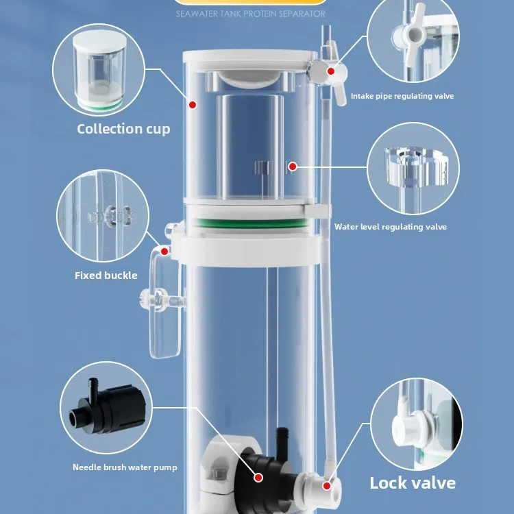 110V-240V対応 新型ミニ水槽プロテインセパレーター  - Protein Skimmer Reef のレビューと価格