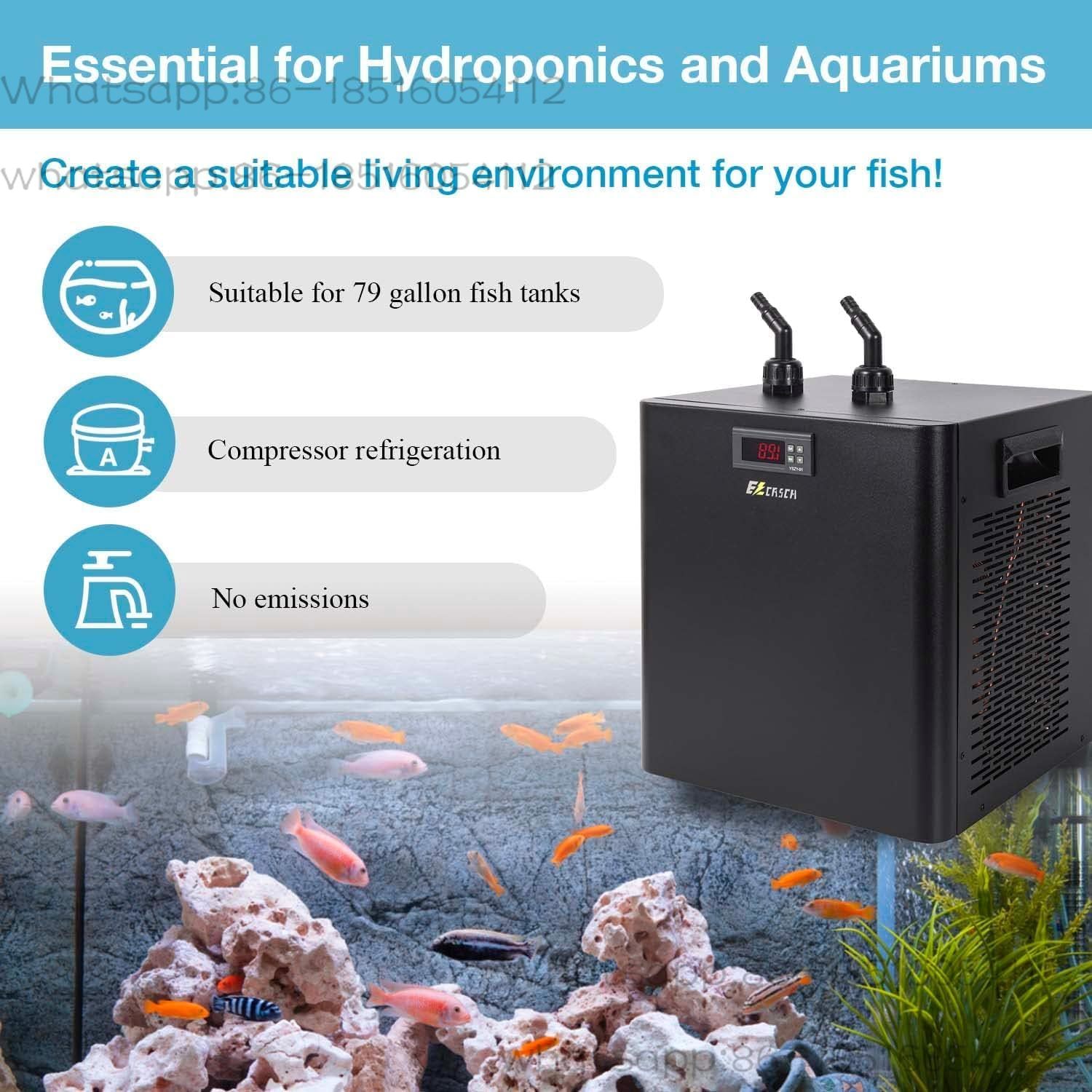 水槽用チラー 79ガロン 1/3馬力 300L 冷水冷却装置 - Aquarium Fish Cold Water のレビューと価格