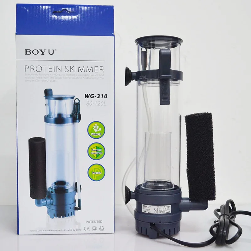 6W/8W BOYUプロテインスキマーフィルター吊り下げ式ポ - Protein Skimmer Reef のレビューと価格