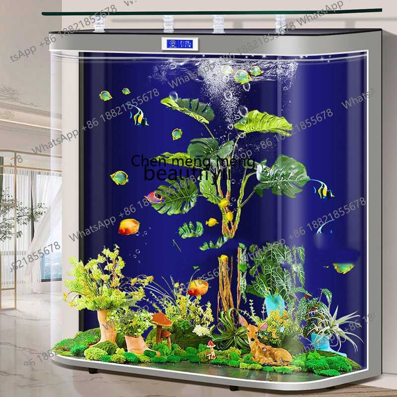 新型ガラス水槽 リビングルーム 家庭用 ベースなし 壁一体型 - Xchange Aquarium Fish のレビューと価格
