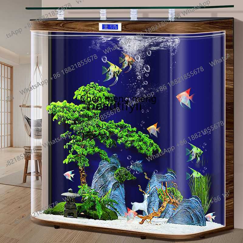 新型ガラス水槽 リビングルーム 家庭用 ベースなし 壁一体型 - Xchange Aquarium Fish のレビューと価格