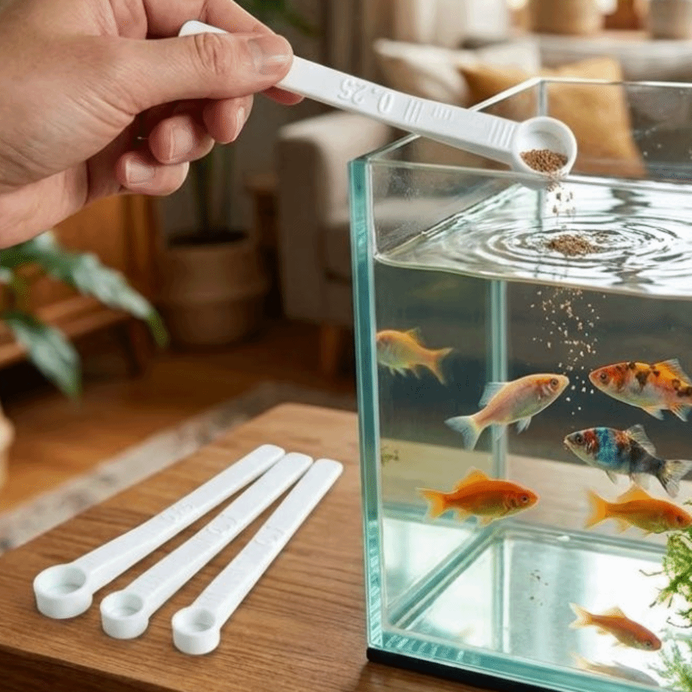3 個マルチサイズ魚用フード計量スプーン正確なスケールで過給 - Aquarium Fish Holiday Food のレビューと価格
