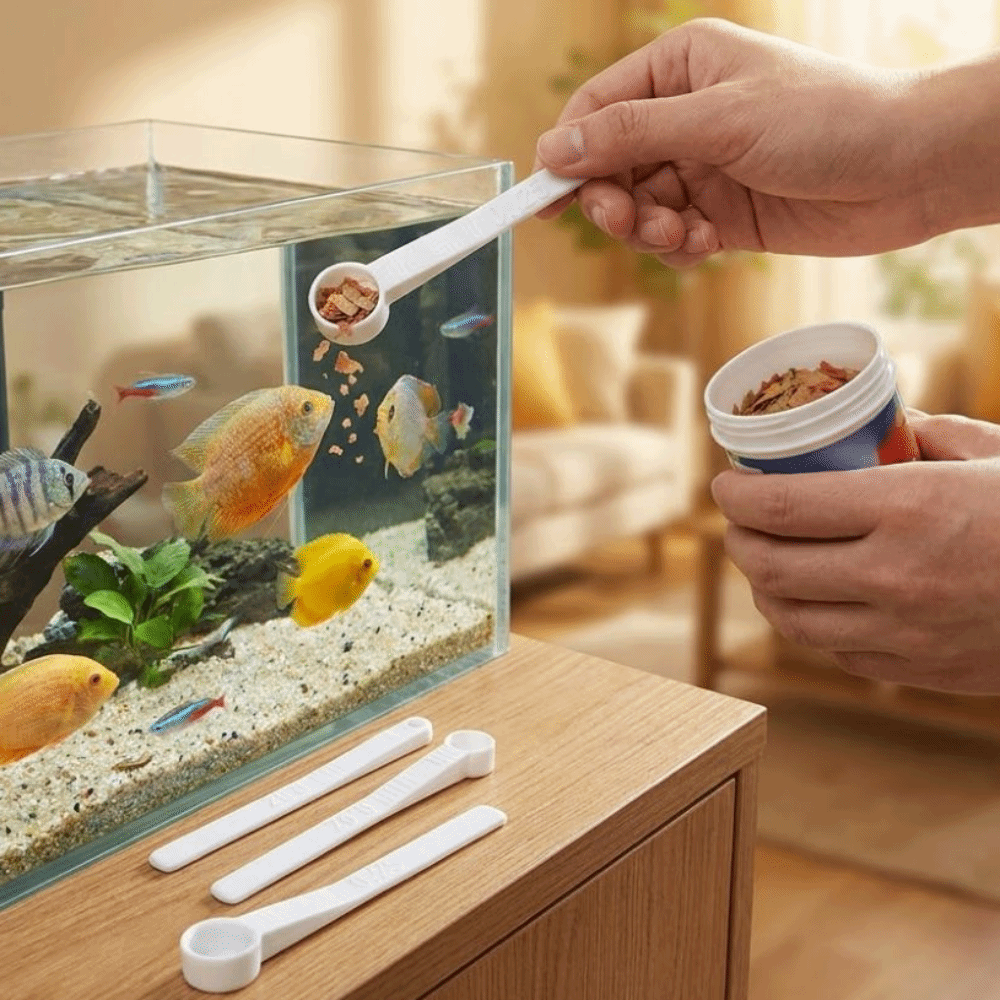 3 個マルチサイズ魚用フード計量スプーン正確なスケールで過給 - Aquarium Fish Holiday Food のレビューと価格