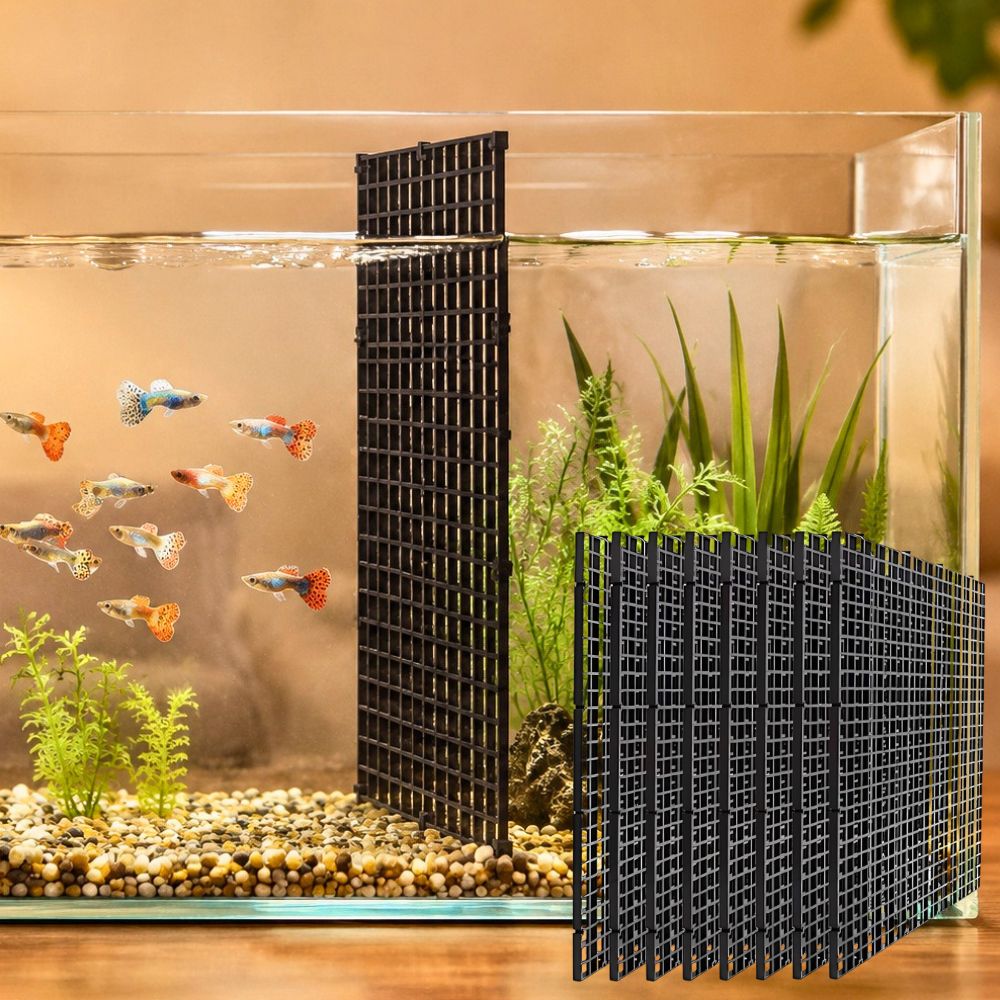 14個入り ブラック プラスチック製 水槽用グリッドメッシュ - Aquarium Fish Elevator のレビューと価格