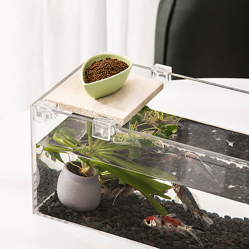 水族館のふたカバー用のアクリルクリップ,サポートホルダー,ブ - Aquarium Fish Elevator のレビューと価格