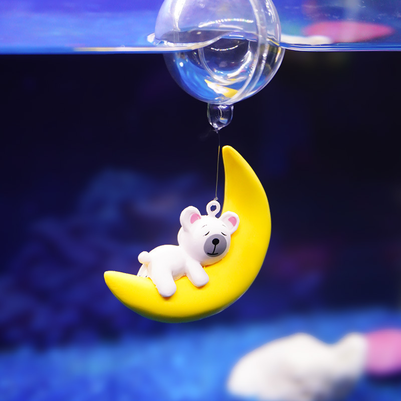 水槽愛好家のためのムーンベアーダイバーフローティングオーナメ - Aquarium Fish Of The World のレビューと価格