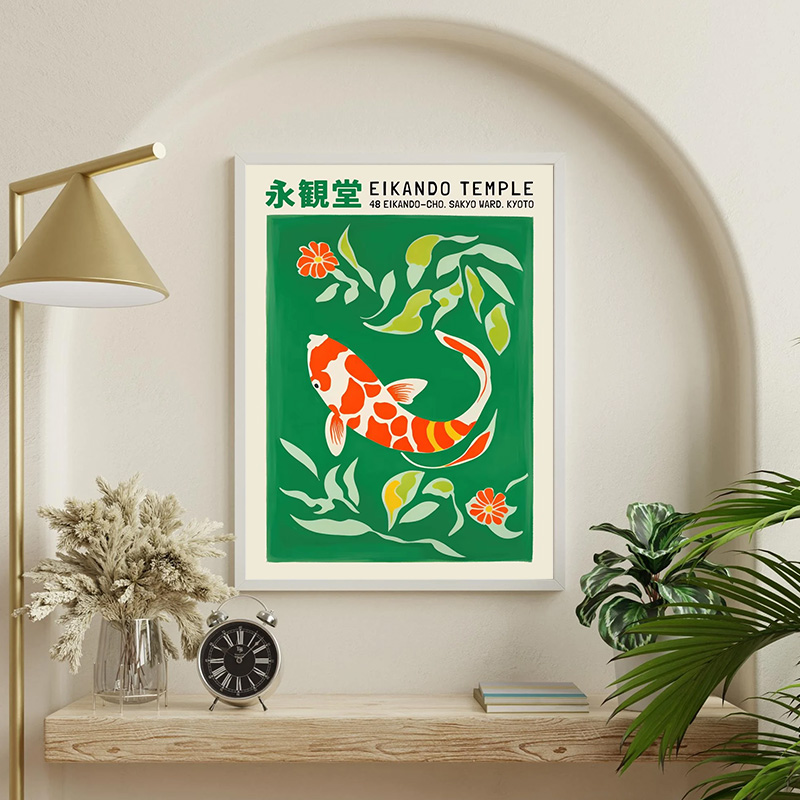 日本美的魚ポスター東京水族館赤鯉美的キャンバス絵画博物館展示 - Aquarium Fish Japan のレビューと価格