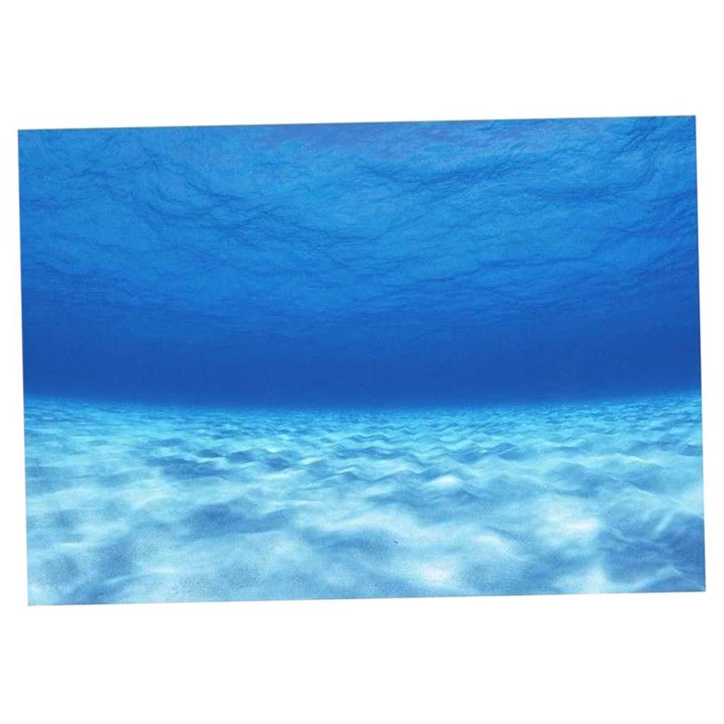 サイド装飾水族館背景ポスター魚背景静電気ステッカー、海底世界 - Aquarium Fish Of The World のレビューと価格