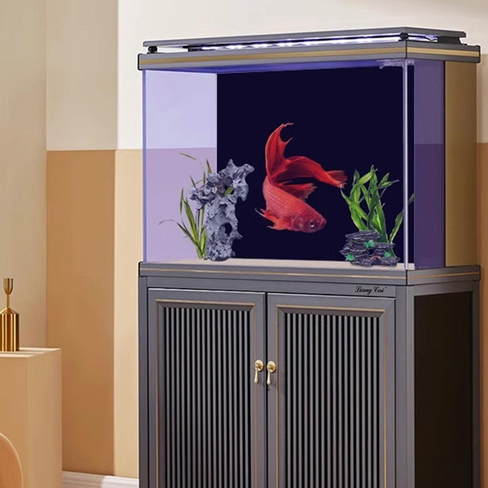 水槽背景 静電気でくっつく黒い水槽背景幕 水槽ポスター 水槽 - Aquarium Fish Elevator のレビューと価格