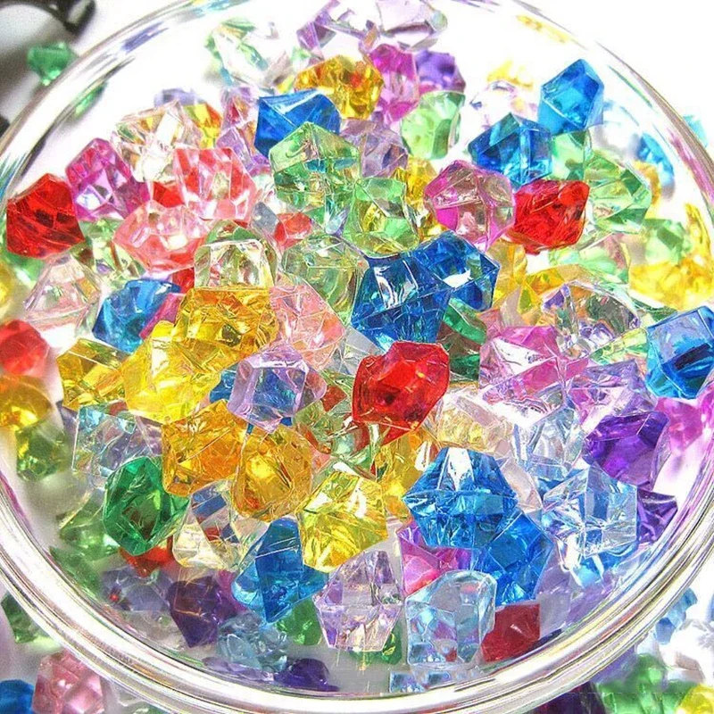 水族館用の砕いた色とりどりの氷の岩,アクリルの宝石,装飾的な - Aquarium Decoration Rock のレビューと価格