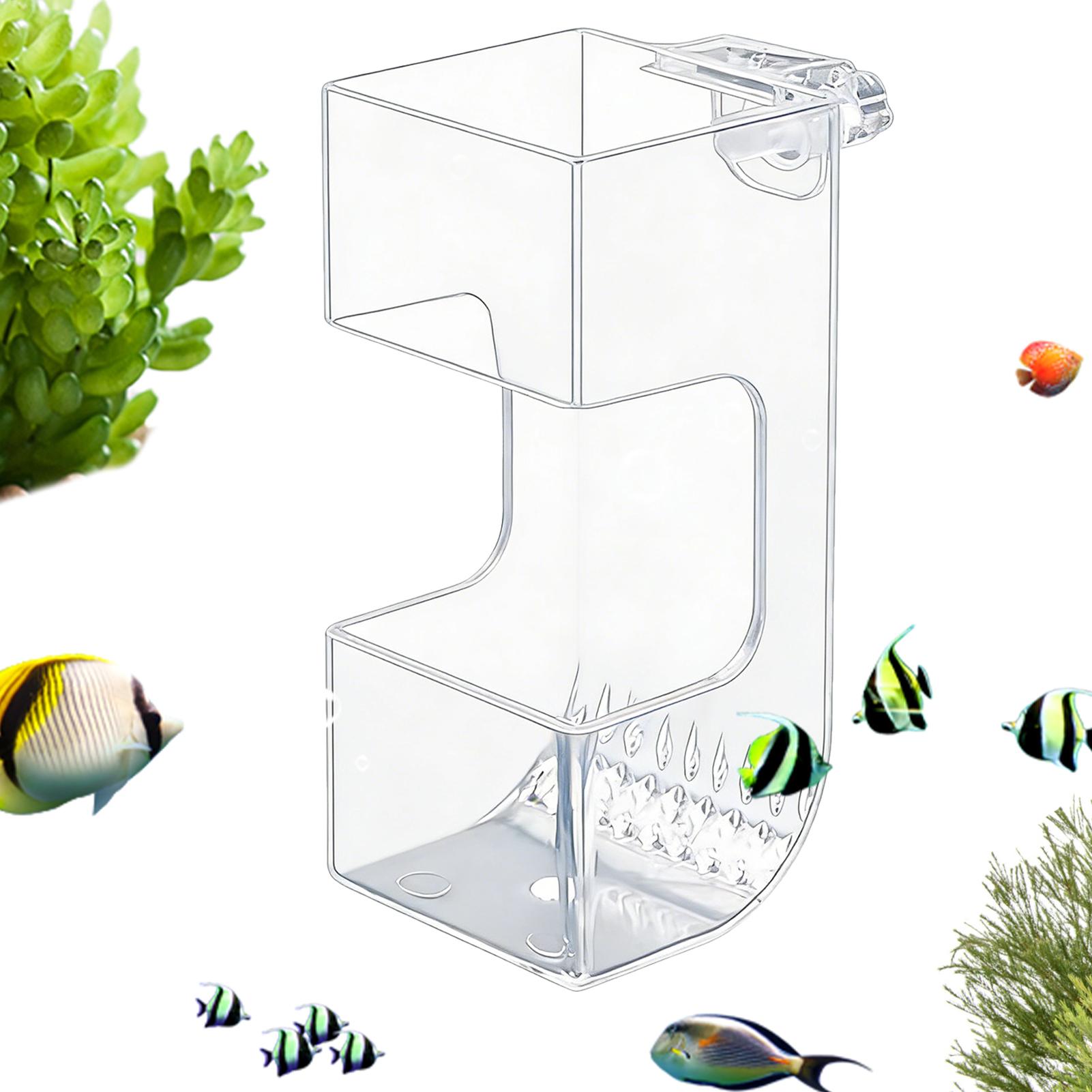 水槽用フィッシュフィーダーボックス 透明フードホルダー 魚の - Aquarium Fish Holiday Food のレビューと価格