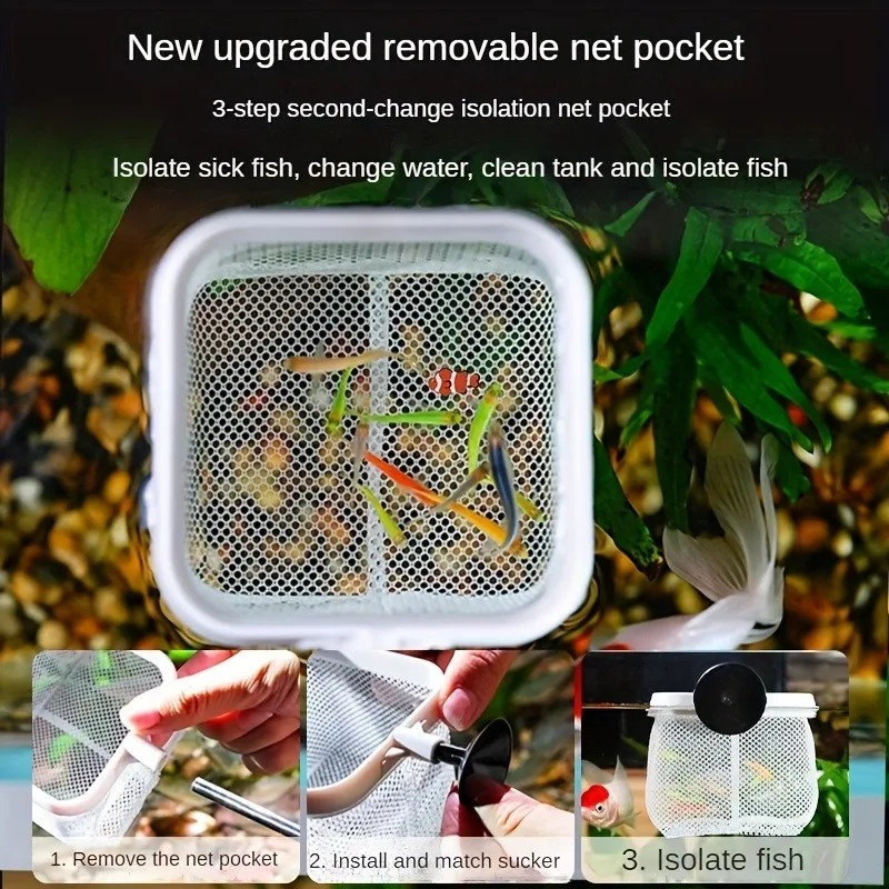水族館の水槽ネット吸盤付き拡張ハンドルランディングネット分離 - Aquarium Fishland のレビューと価格