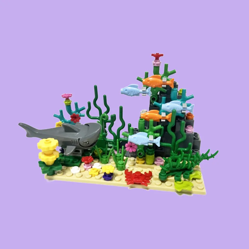 シティ MOC 水族館水中世界植物シーン観賞サメ悪魔魚ビルデ - Aquarium Fish Of The World のレビューと価格