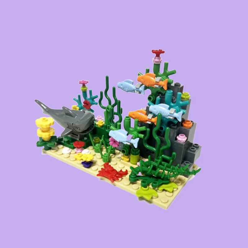 シティ MOC 水族館水中世界植物シーン観賞サメ悪魔魚ビルデ - Aquarium Fish Of The World のレビューと価格