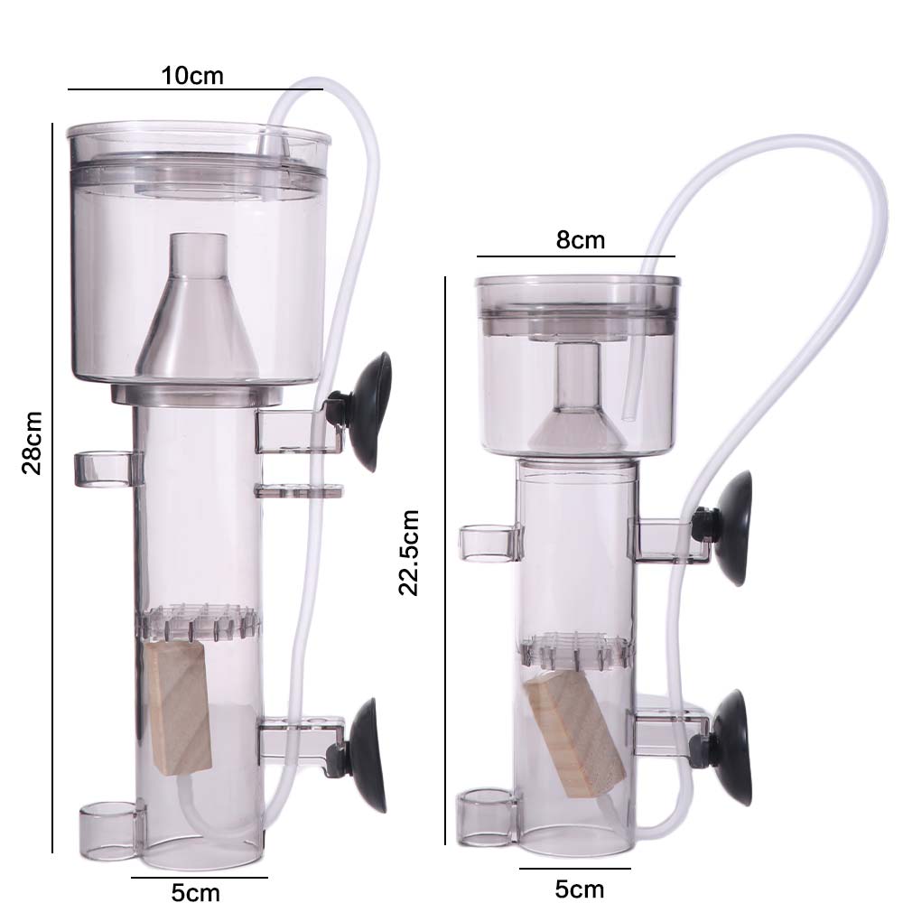 吸盤式水槽プロテインスキマー プラスチック製 木製エアストー - Protein Skimmer Reef のレビューと価格